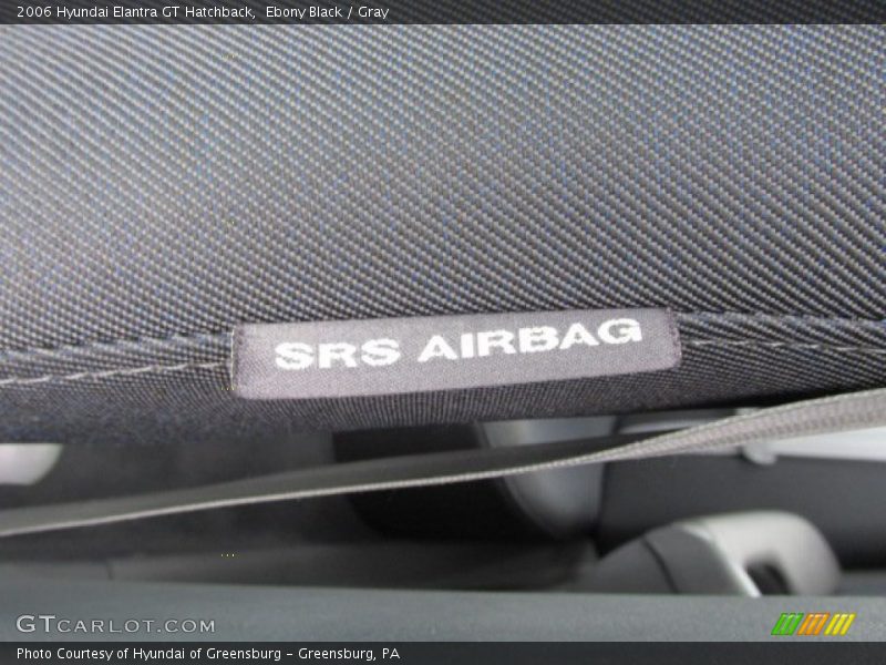 Ebony Black / Gray 2006 Hyundai Elantra GT Hatchback