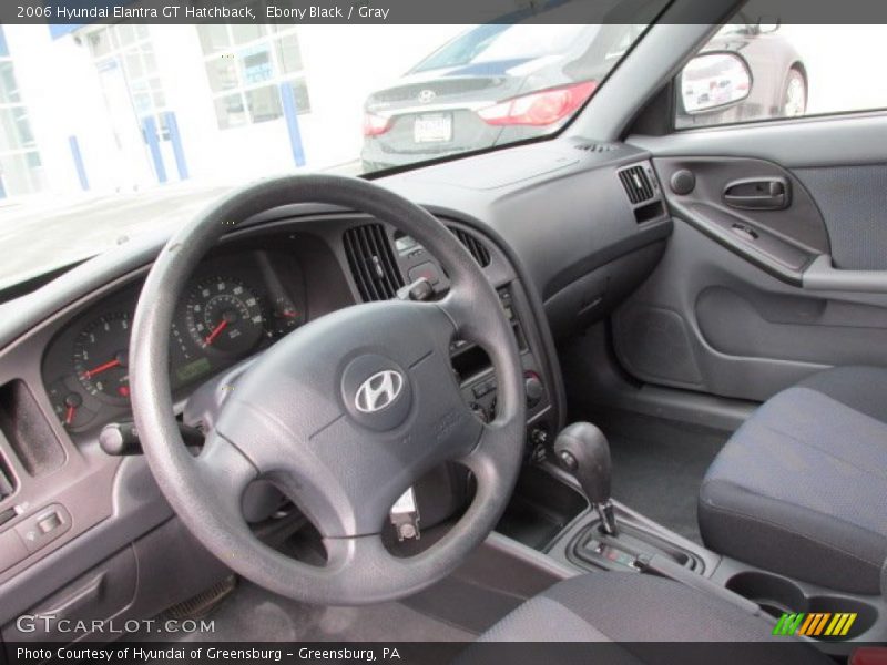 Ebony Black / Gray 2006 Hyundai Elantra GT Hatchback