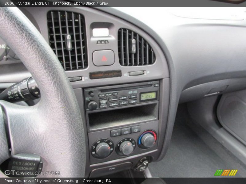 Ebony Black / Gray 2006 Hyundai Elantra GT Hatchback