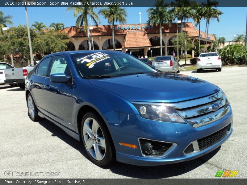 Sport Blue Metallic / Charcoal Black/Sport Blue 2010 Ford Fusion Sport
