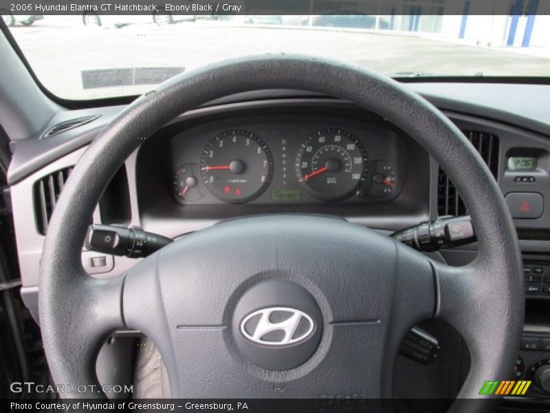 Ebony Black / Gray 2006 Hyundai Elantra GT Hatchback