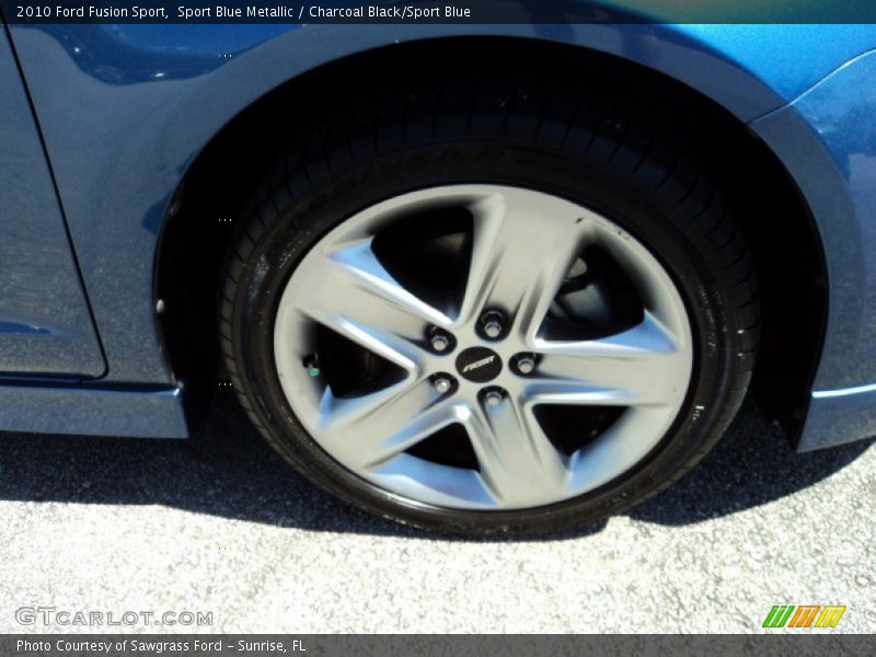 Sport Blue Metallic / Charcoal Black/Sport Blue 2010 Ford Fusion Sport