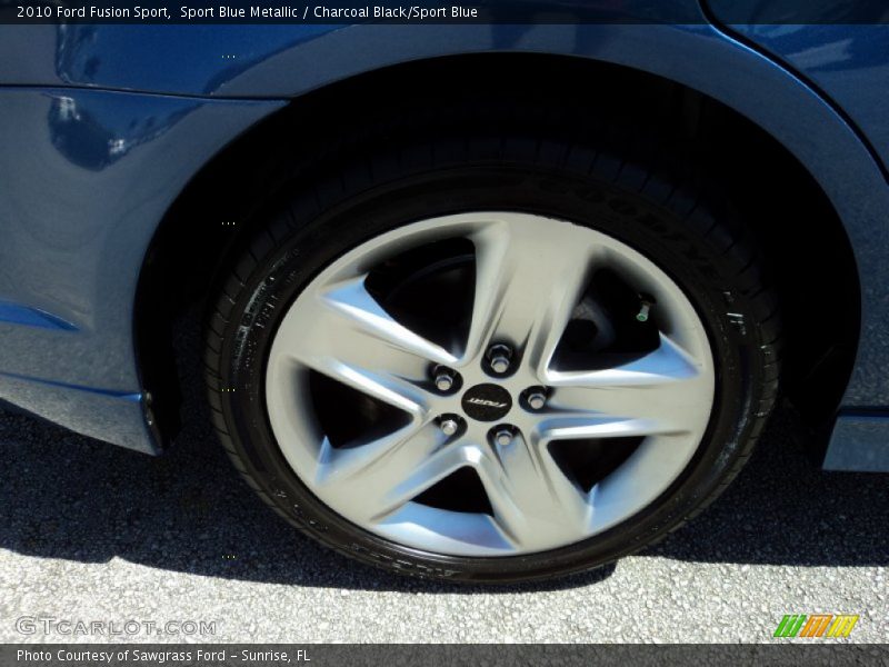 Sport Blue Metallic / Charcoal Black/Sport Blue 2010 Ford Fusion Sport