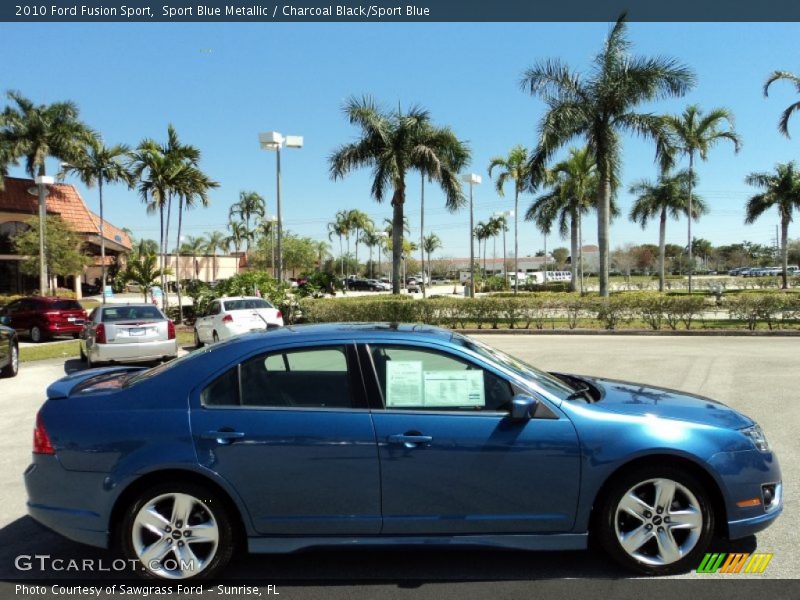 Sport Blue Metallic / Charcoal Black/Sport Blue 2010 Ford Fusion Sport
