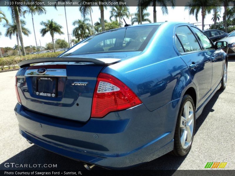 Sport Blue Metallic / Charcoal Black/Sport Blue 2010 Ford Fusion Sport