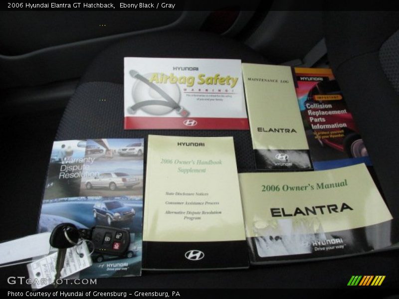Ebony Black / Gray 2006 Hyundai Elantra GT Hatchback