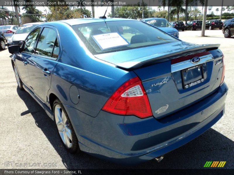 Sport Blue Metallic / Charcoal Black/Sport Blue 2010 Ford Fusion Sport