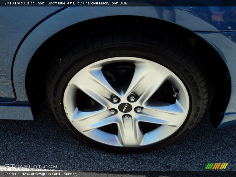 Sport Blue Metallic / Charcoal Black/Sport Blue 2010 Ford Fusion Sport