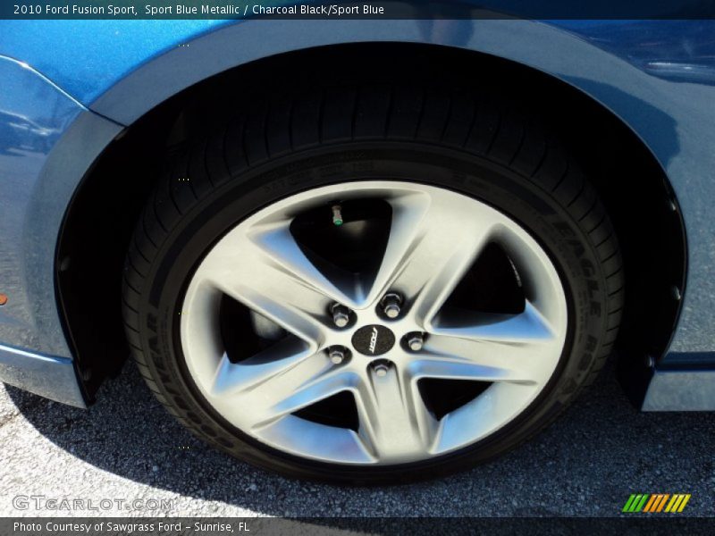 Sport Blue Metallic / Charcoal Black/Sport Blue 2010 Ford Fusion Sport