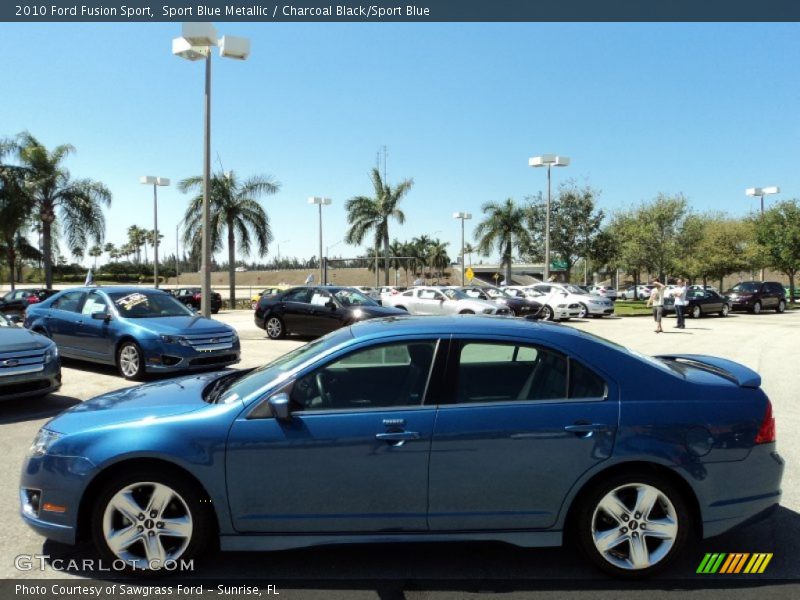 Sport Blue Metallic / Charcoal Black/Sport Blue 2010 Ford Fusion Sport