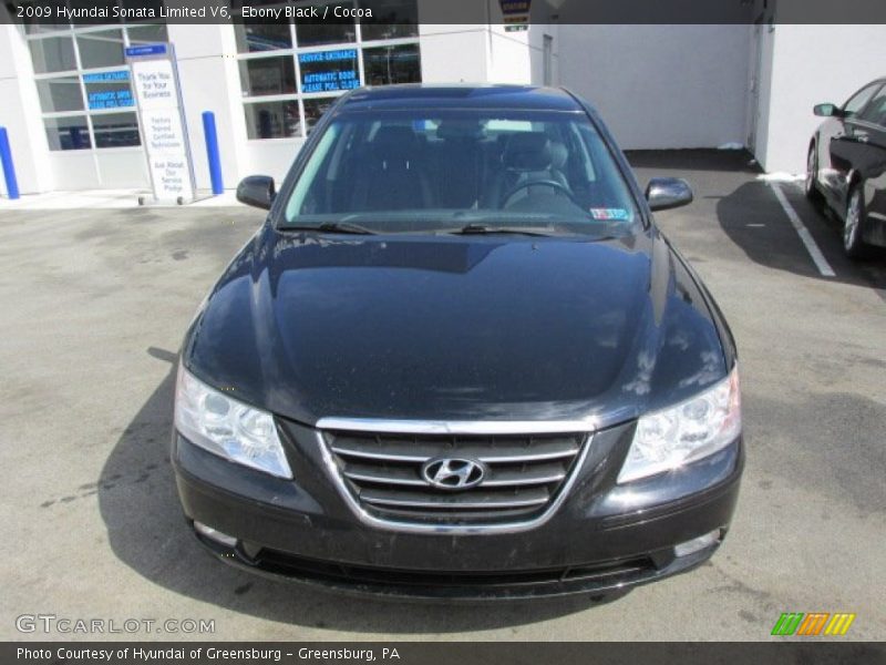 Ebony Black / Cocoa 2009 Hyundai Sonata Limited V6