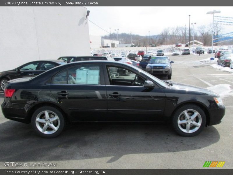 Ebony Black / Cocoa 2009 Hyundai Sonata Limited V6