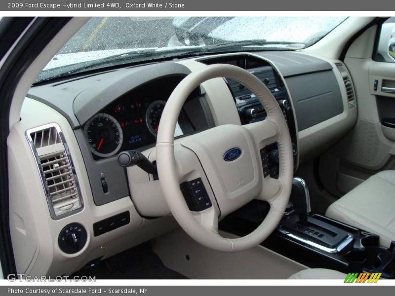 Oxford White / Stone 2009 Ford Escape Hybrid Limited 4WD