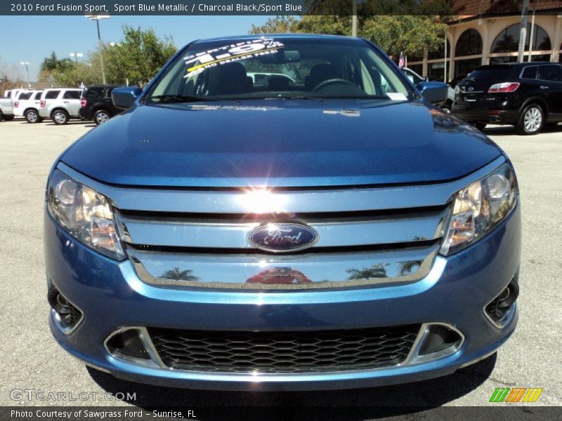 Sport Blue Metallic / Charcoal Black/Sport Blue 2010 Ford Fusion Sport