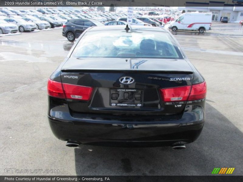 Ebony Black / Cocoa 2009 Hyundai Sonata Limited V6