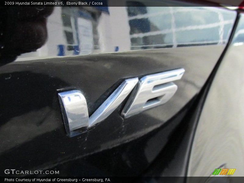 Ebony Black / Cocoa 2009 Hyundai Sonata Limited V6