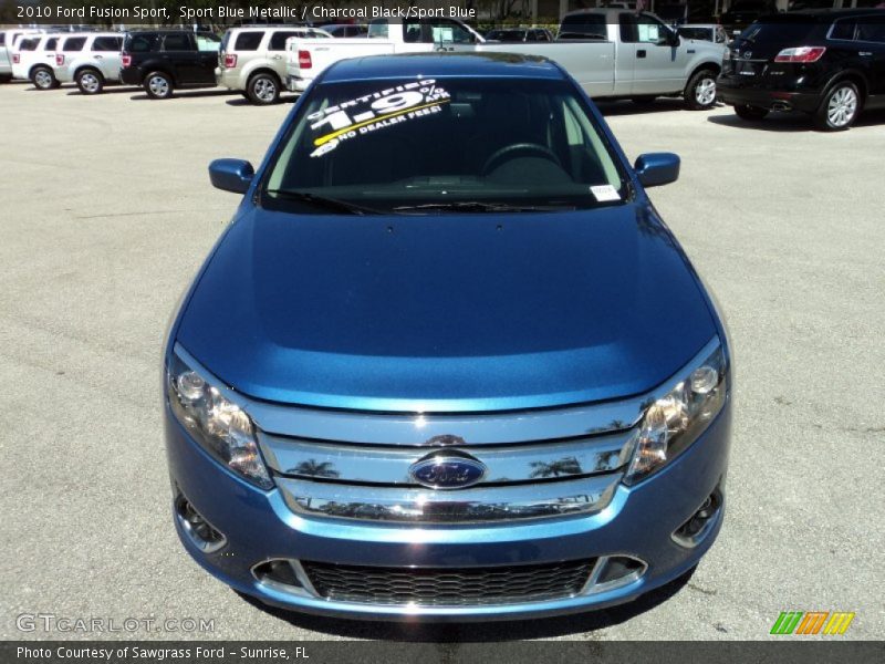 Sport Blue Metallic / Charcoal Black/Sport Blue 2010 Ford Fusion Sport