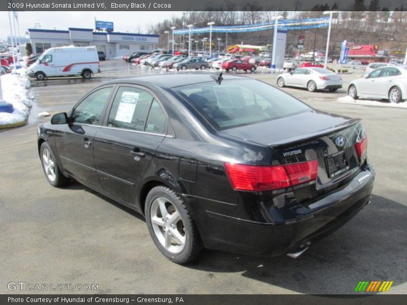 Ebony Black / Cocoa 2009 Hyundai Sonata Limited V6