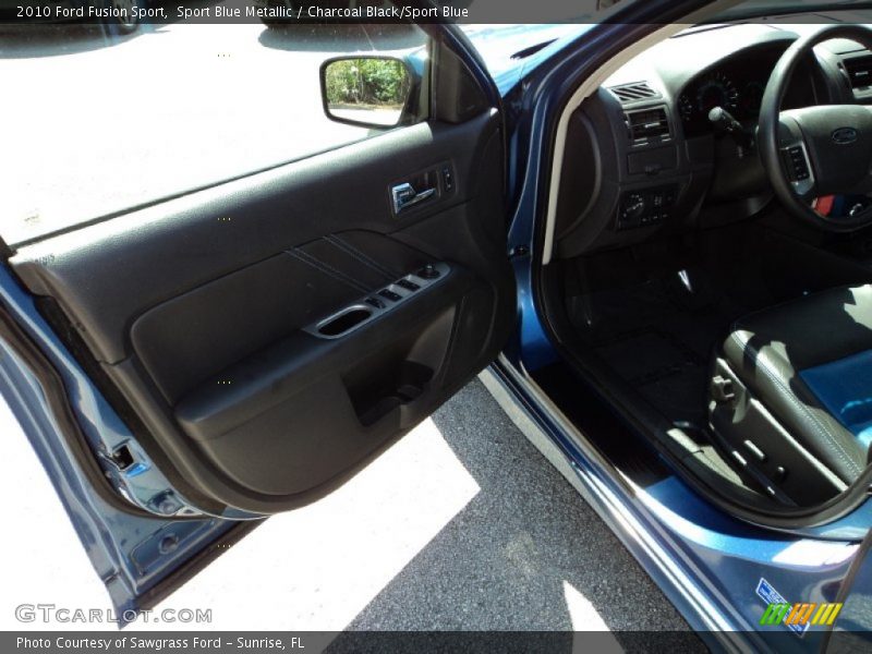 Sport Blue Metallic / Charcoal Black/Sport Blue 2010 Ford Fusion Sport