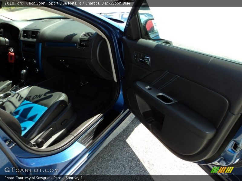 Sport Blue Metallic / Charcoal Black/Sport Blue 2010 Ford Fusion Sport