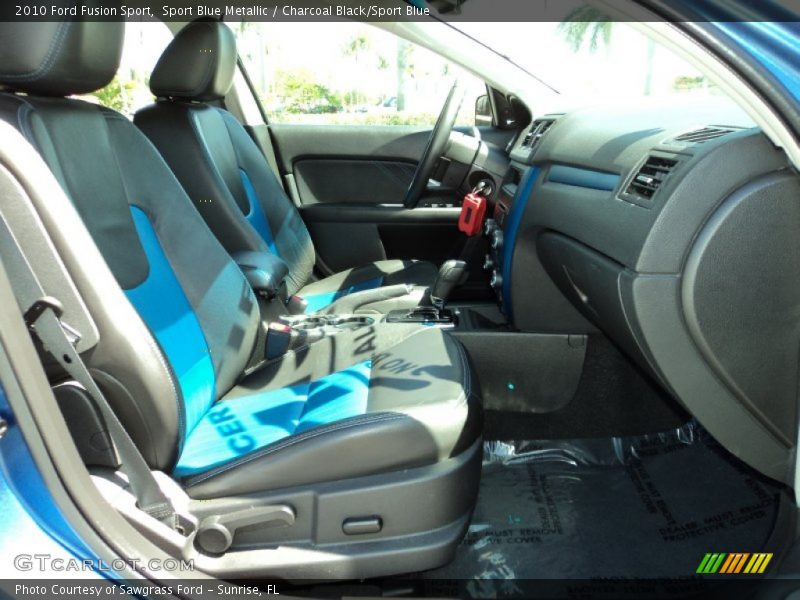 Sport Blue Metallic / Charcoal Black/Sport Blue 2010 Ford Fusion Sport