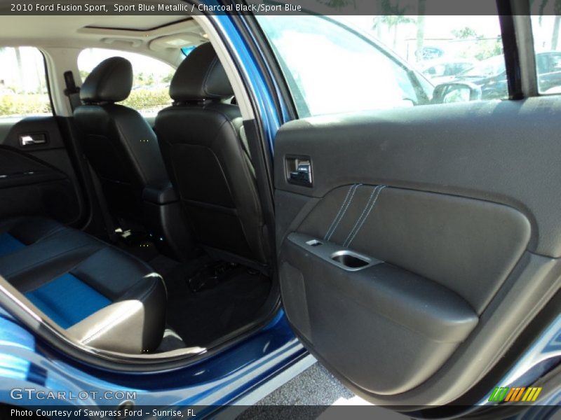 Sport Blue Metallic / Charcoal Black/Sport Blue 2010 Ford Fusion Sport