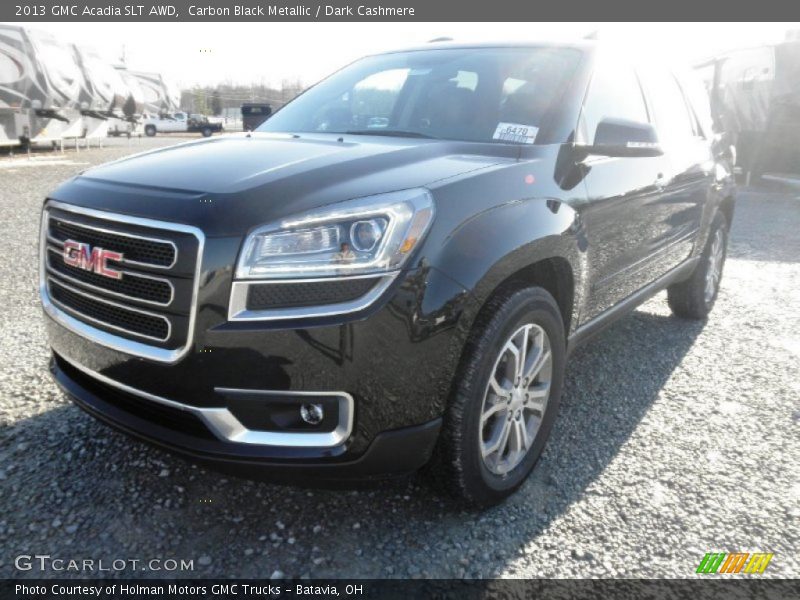 Carbon Black Metallic / Dark Cashmere 2013 GMC Acadia SLT AWD