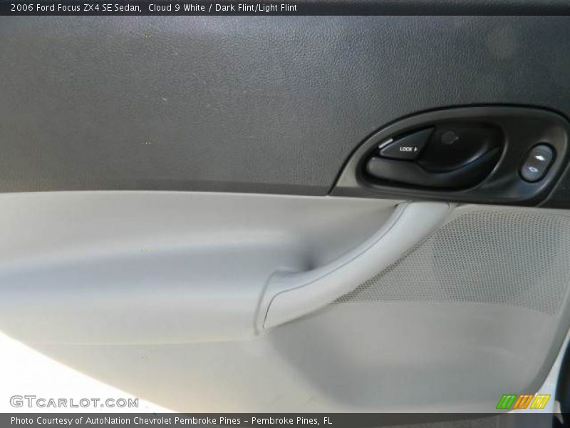Cloud 9 White / Dark Flint/Light Flint 2006 Ford Focus ZX4 SE Sedan