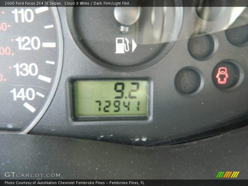 Cloud 9 White / Dark Flint/Light Flint 2006 Ford Focus ZX4 SE Sedan