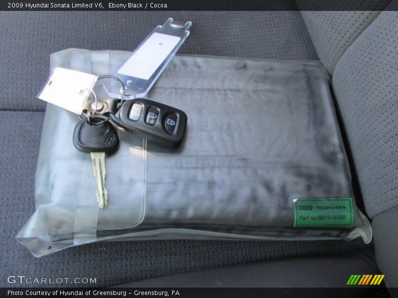 Ebony Black / Cocoa 2009 Hyundai Sonata Limited V6