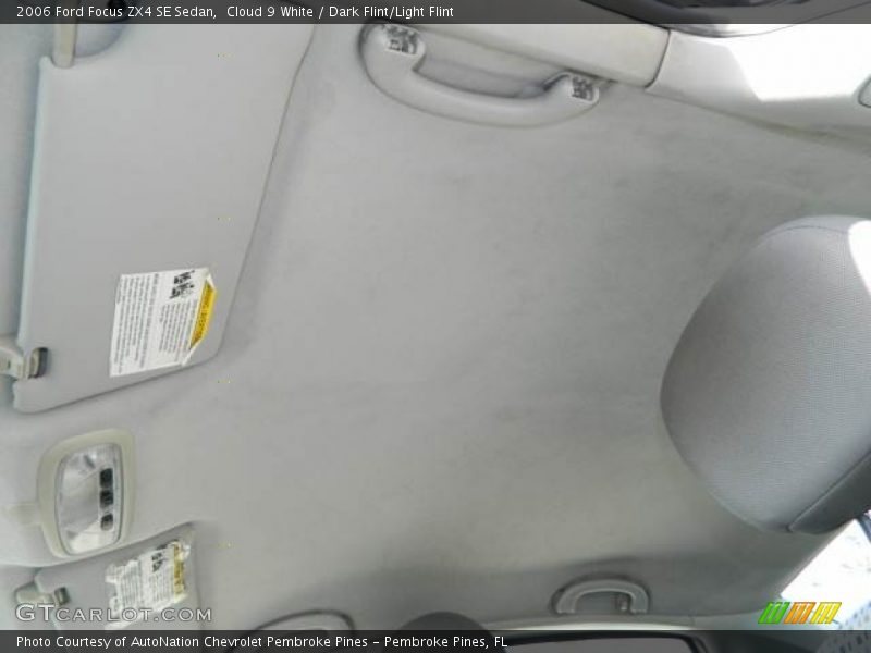 Cloud 9 White / Dark Flint/Light Flint 2006 Ford Focus ZX4 SE Sedan