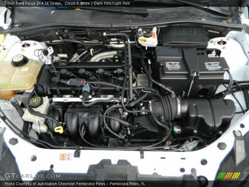 Cloud 9 White / Dark Flint/Light Flint 2006 Ford Focus ZX4 SE Sedan