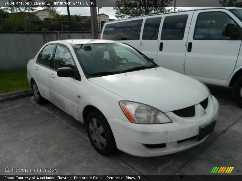 Innsbruck White / Gray 2004 Mitsubishi Lancer ES