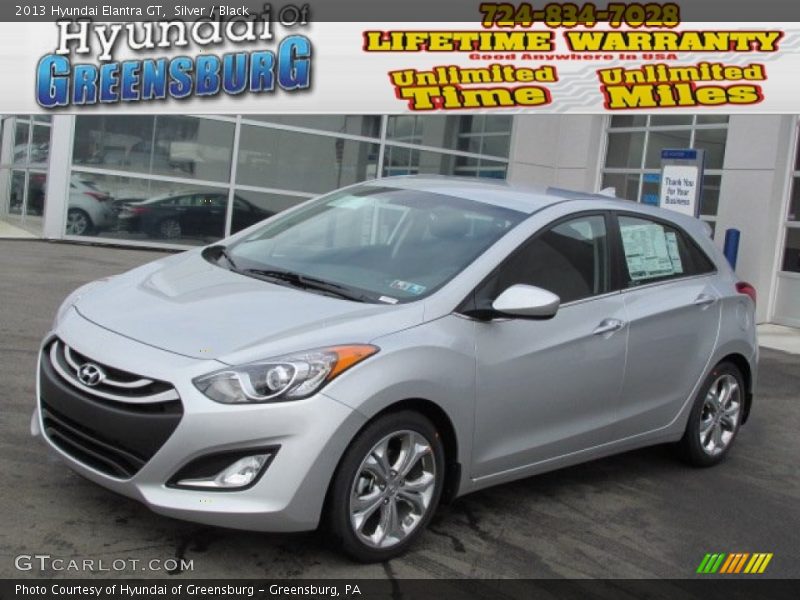 Silver / Black 2013 Hyundai Elantra GT