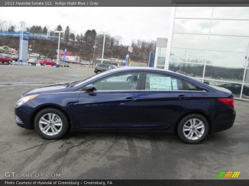 Indigo Night Blue / Gray 2013 Hyundai Sonata GLS