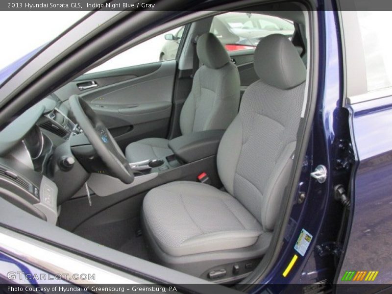 Indigo Night Blue / Gray 2013 Hyundai Sonata GLS