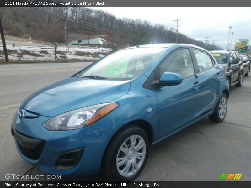 Aquatic Blue Mica / Black 2011 Mazda MAZDA2 Sport