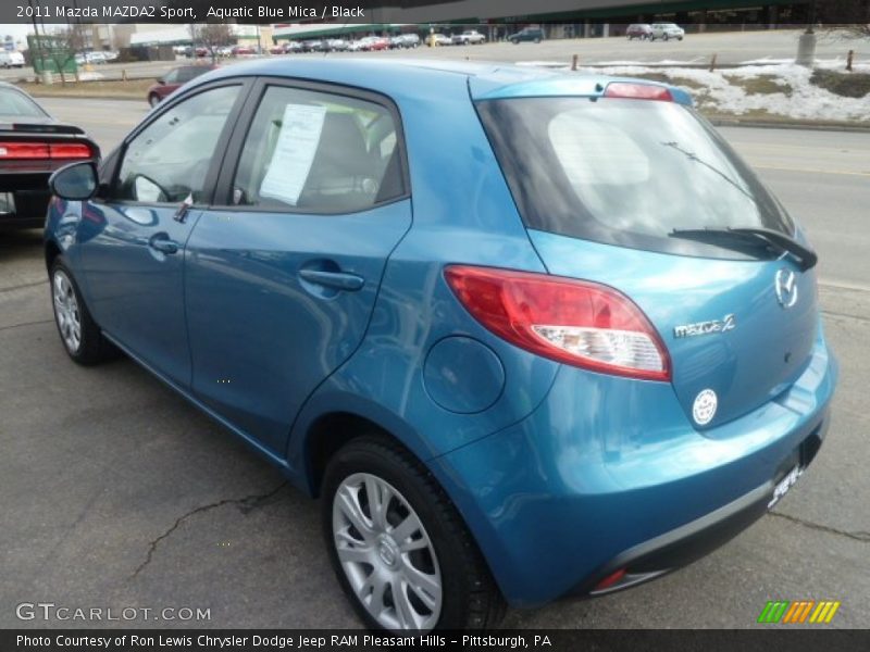 Aquatic Blue Mica / Black 2011 Mazda MAZDA2 Sport