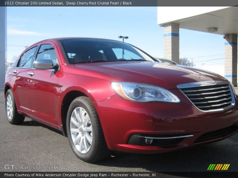Deep Cherry Red Crystal Pearl / Black 2013 Chrysler 200 Limited Sedan