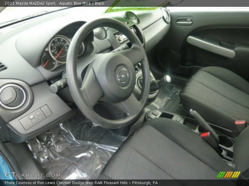 Aquatic Blue Mica / Black 2011 Mazda MAZDA2 Sport