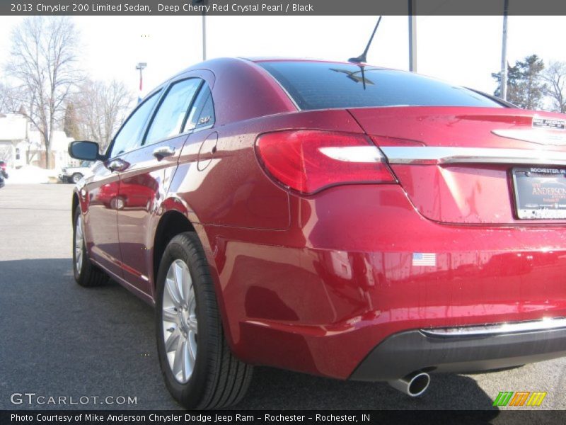 Deep Cherry Red Crystal Pearl / Black 2013 Chrysler 200 Limited Sedan