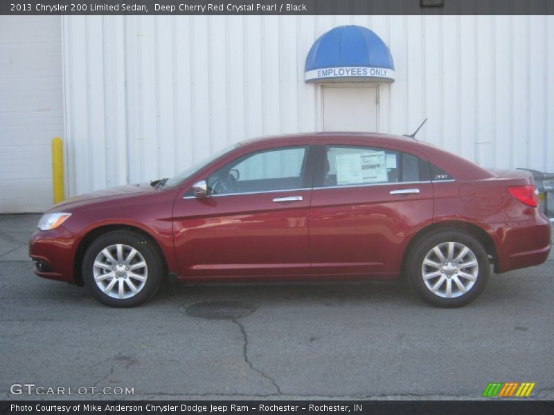 Deep Cherry Red Crystal Pearl / Black 2013 Chrysler 200 Limited Sedan