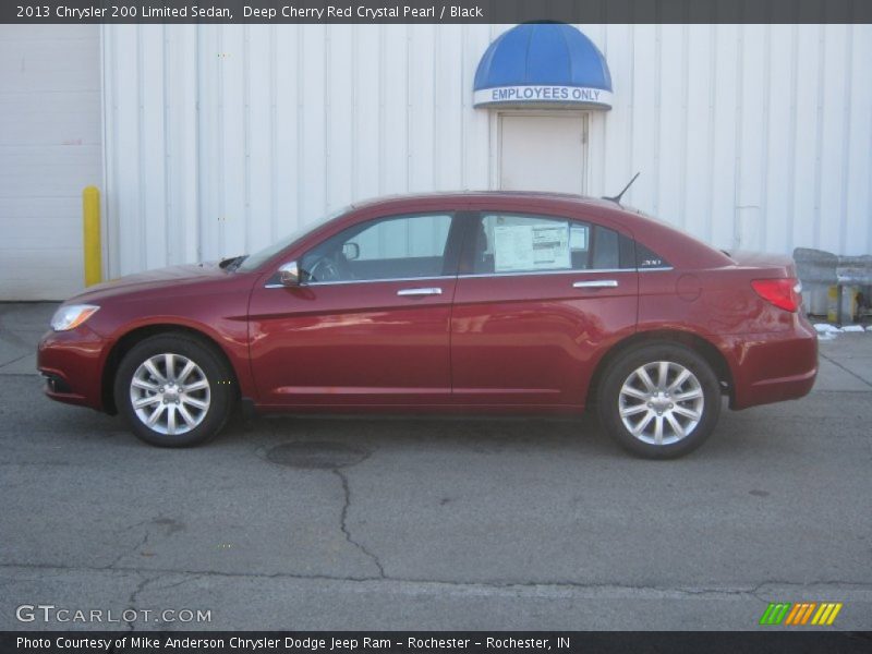 Deep Cherry Red Crystal Pearl / Black 2013 Chrysler 200 Limited Sedan