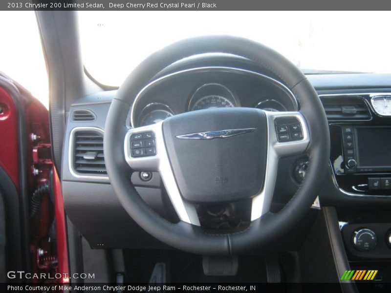 Deep Cherry Red Crystal Pearl / Black 2013 Chrysler 200 Limited Sedan