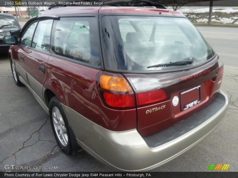 Regatta Red Pearl / Beige 2002 Subaru Outback Wagon