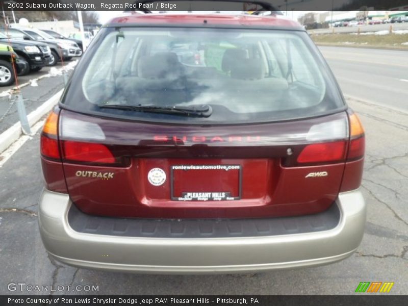 Regatta Red Pearl / Beige 2002 Subaru Outback Wagon