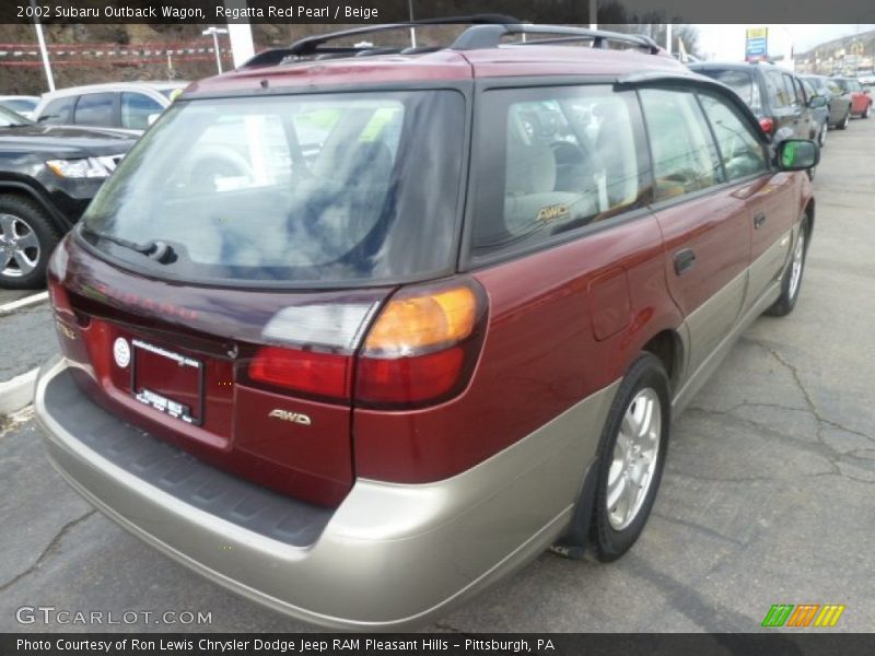 Regatta Red Pearl / Beige 2002 Subaru Outback Wagon