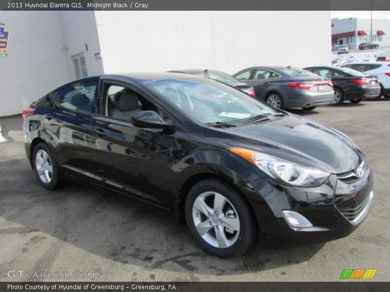 Midnight Black / Gray 2013 Hyundai Elantra GLS