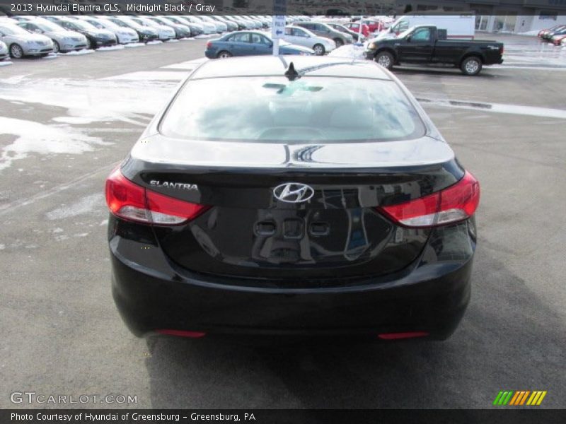 Midnight Black / Gray 2013 Hyundai Elantra GLS