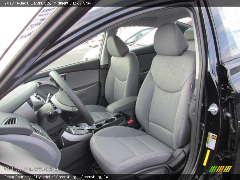 Midnight Black / Gray 2013 Hyundai Elantra GLS